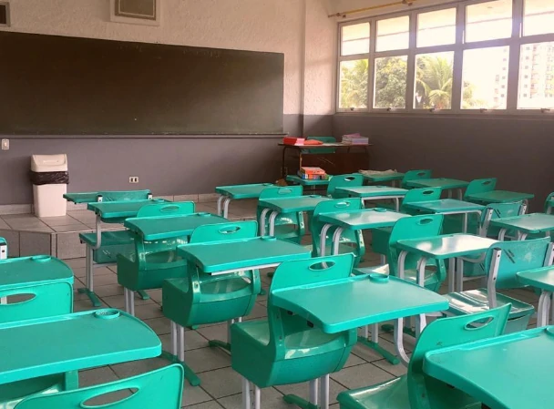 Salas de aula do colégio Piteco